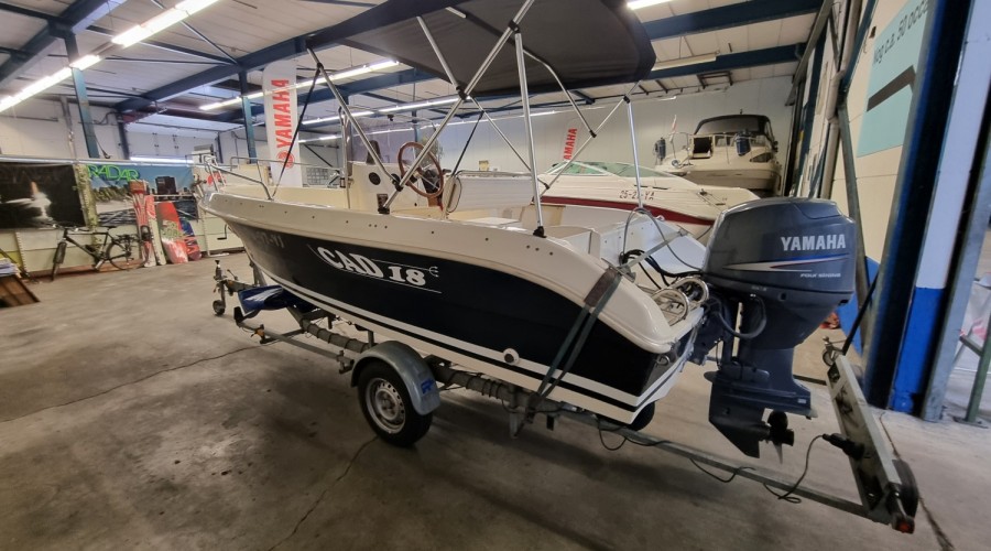 CAD 18 Open met Yamaha F60EFI en trailer