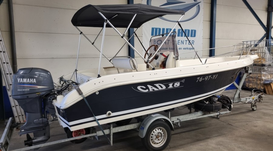 CAD 18 Open met Yamaha F60EFI en trailer